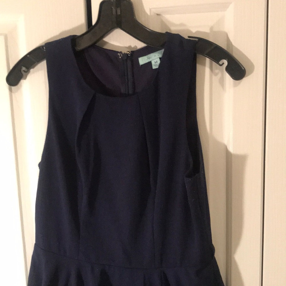 ModCloth navy flowy dress